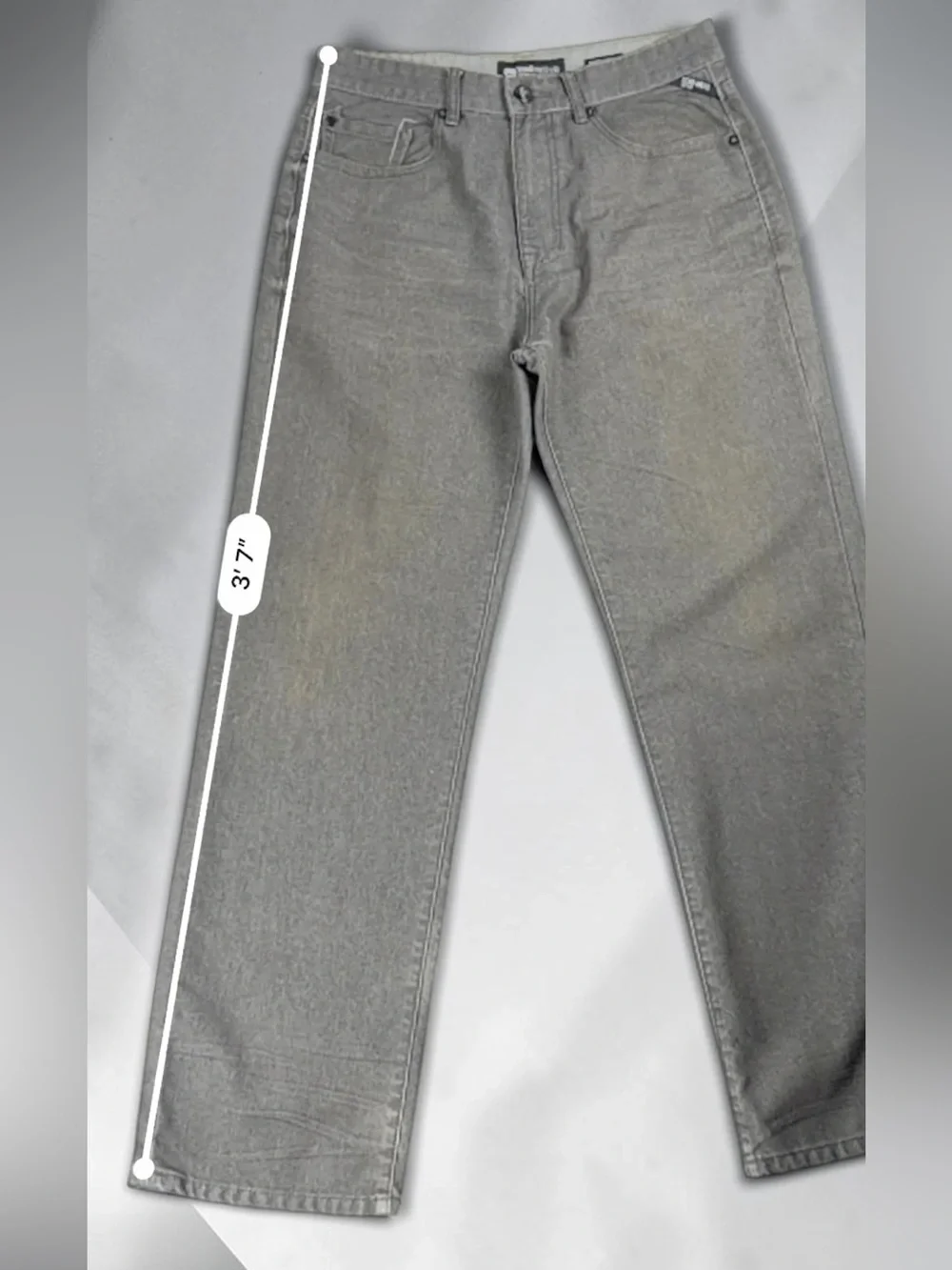 ECKO UNLTD Baggy Fit Jeans Mens W32 Gray Denim Y2K Skater Streetwear